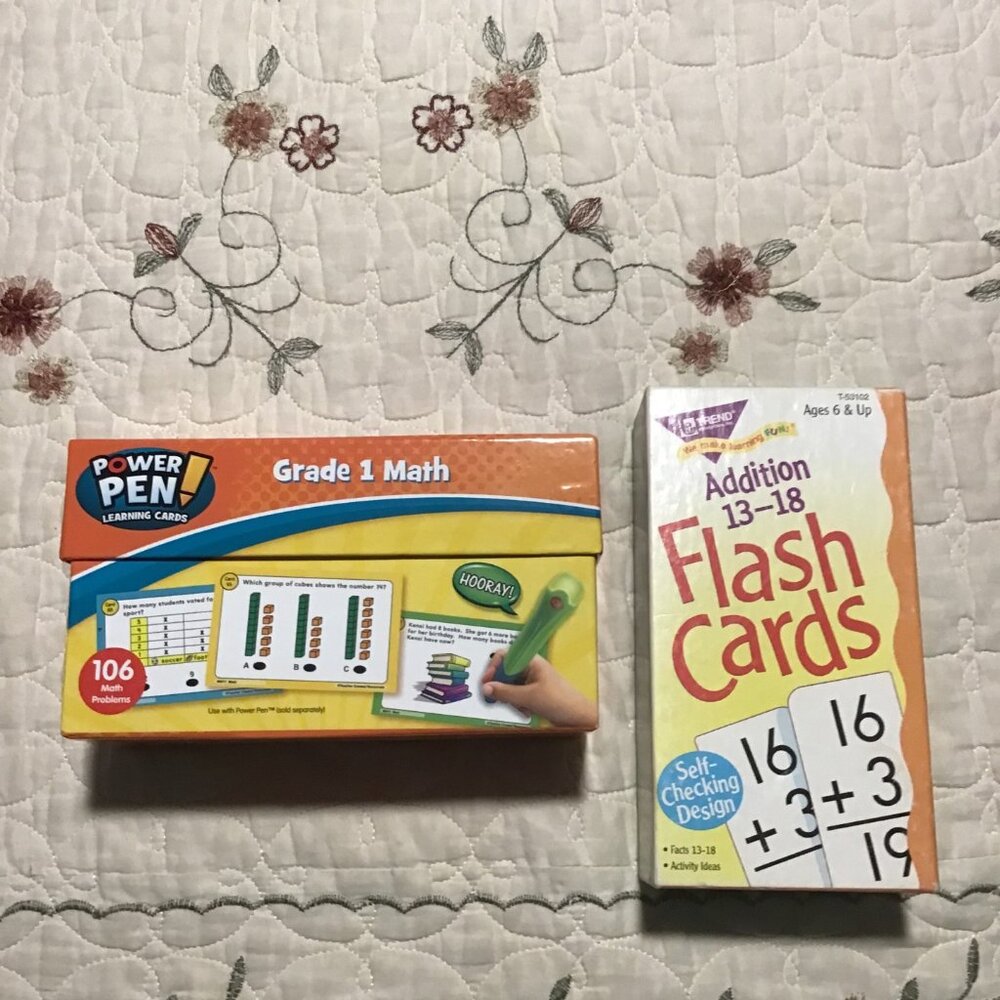 Power Pen Grade 1 Math and Trend Addition 13-18 Math Lot of Two--homeschooling
